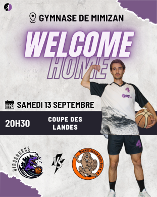 ⚡ Coupe des Landes – Premier match des Dinos 🏀