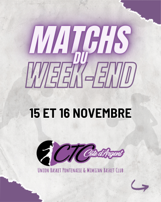 ⚡ Les matchs du week-end 15 et 16 novembre